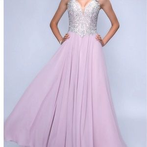 New Nina Canacci prom dress mauve pink size 6 NWT